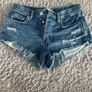 Free People Jean shorts